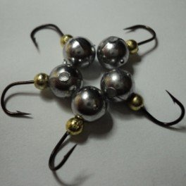 Мормышка "дробинка малая с бусинкой"
